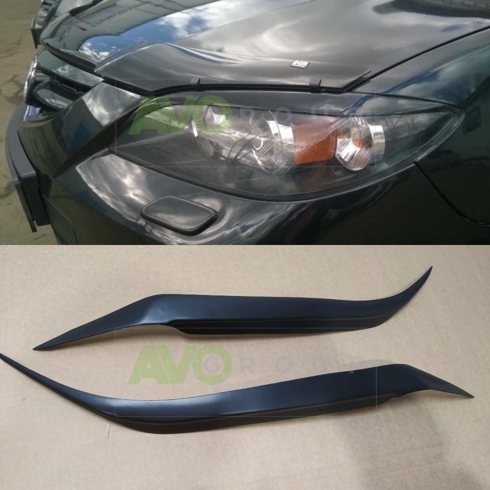 Headlight Eyelids for Mazda 3 2003-2009 Sedan ABS Matt