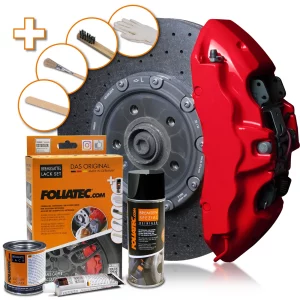 Foliatec RACING ROSSO Brake Caliper Lacquer Set