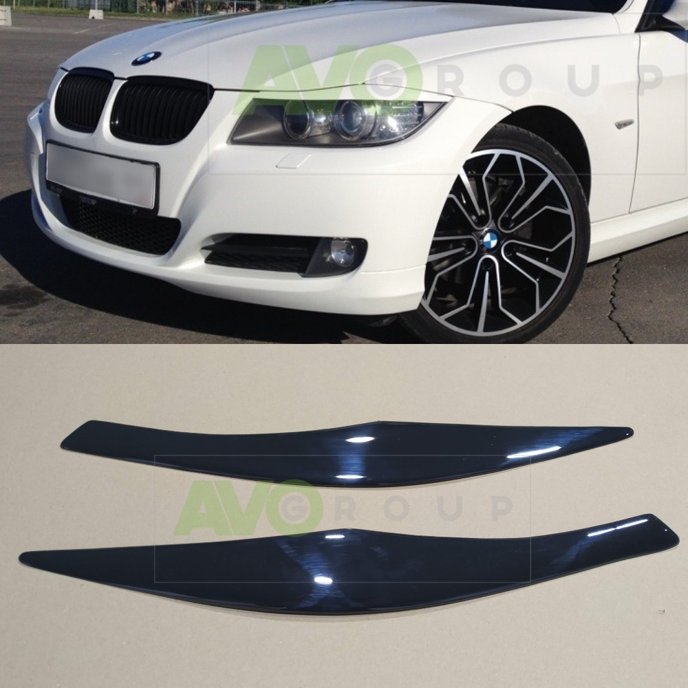 Headlight Eyelids for BMW 3 E90 / E91 2005-2012 v1 ABS Gloss