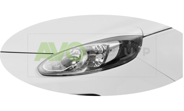 Накладки на фары / Реснички для Opel / Vauxhall Adam 2012- ABS Gloss