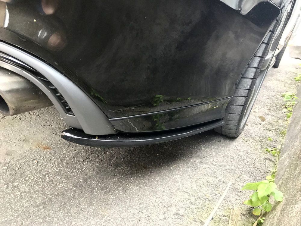 Rear Bumper Side Splitters flaps for Audi A6 S6 C7 4G 2011-2018 ABS Matt