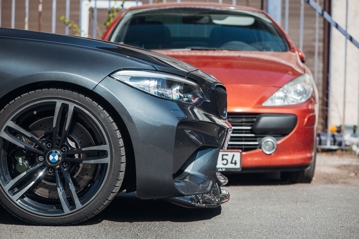 Carbon fiber splitter for front bumper BMW 2 Series F87 M2 M