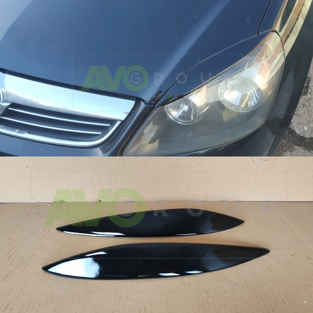 Headlight Eyelids for Opel / Vauxhall Zafira B 2005-2010 ABS Gloss