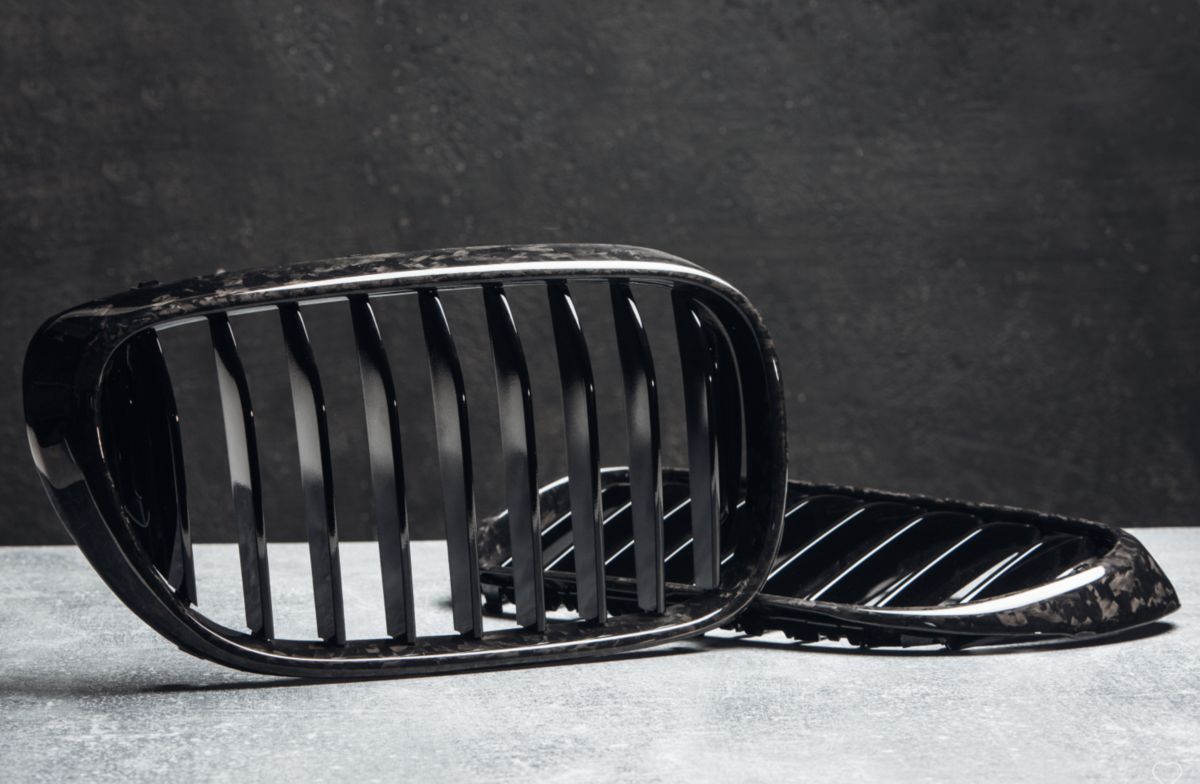 Front Forged Carbon Black Gloss Grill For BMW G11 / G12 2015-2019