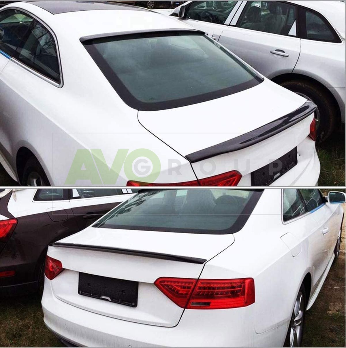 Trunk boot ducktail spoiler for AUDI A5 Coupe 8T 2007-2016 ABS Gloss