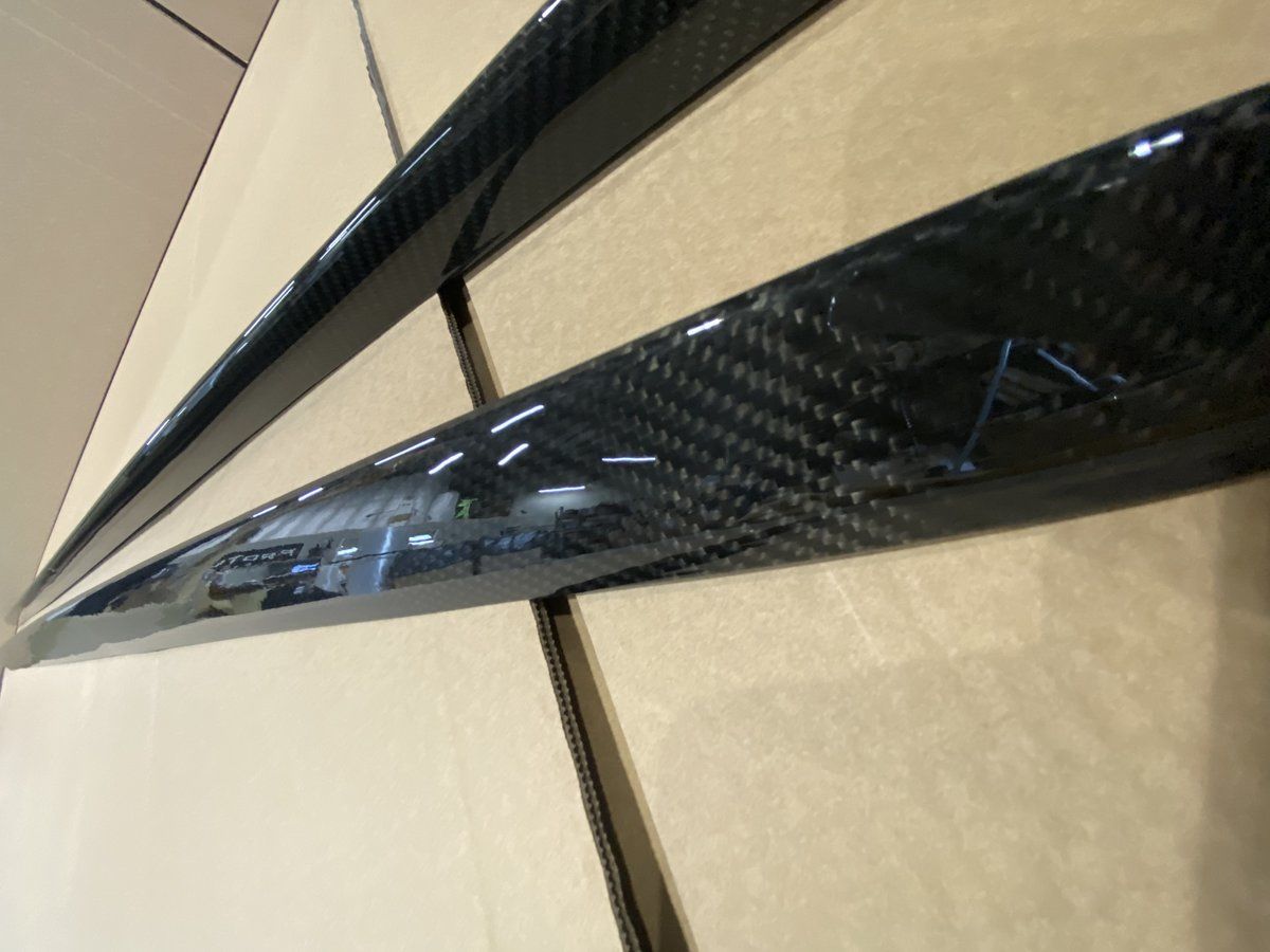 Carbon Sideskirts addon S Line Extension blades for AUDI A8 D4 4H 2010-2017