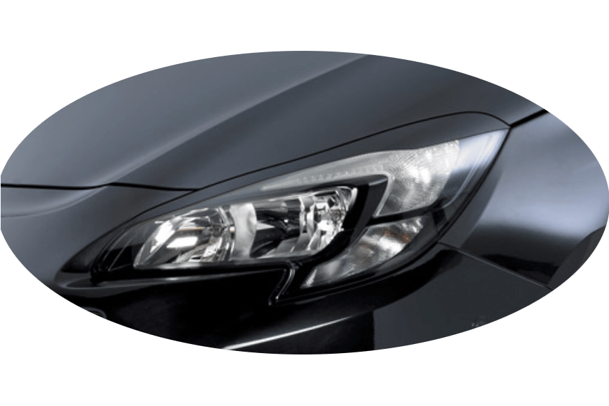 Headlight Eyelids for Opel / Vauxhall Corsa E 2014-2019 ABS Gloss