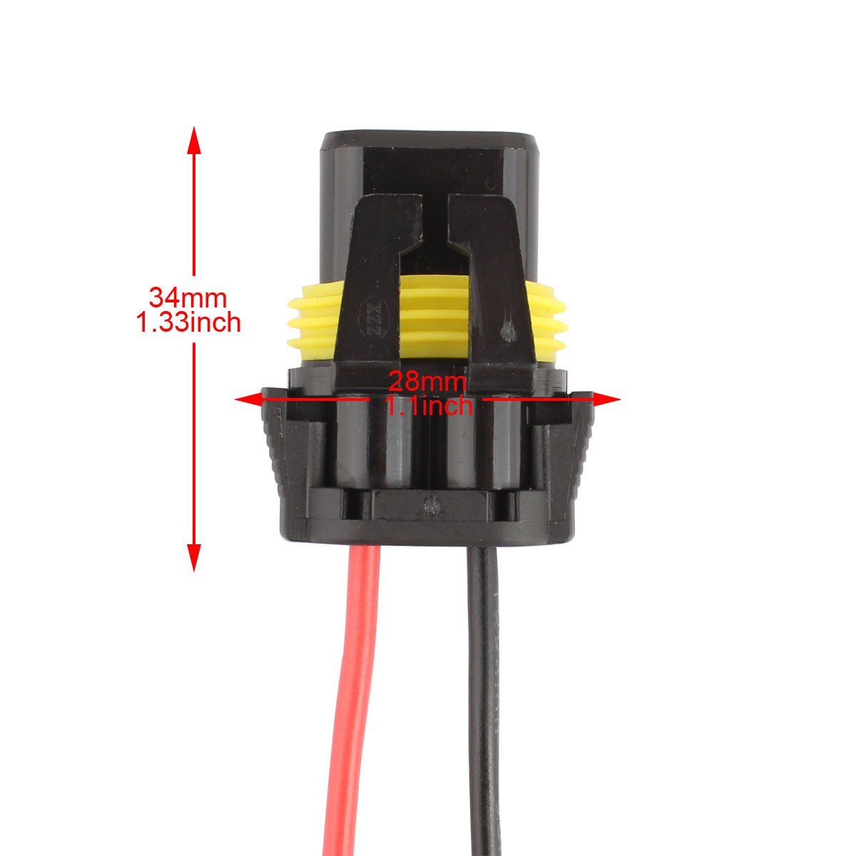 2pcs. 9005 HB3 / H10 / 9006 HB4 Bulb Sockets Female Adapter Wiring Harness Connector for Headlight Fog