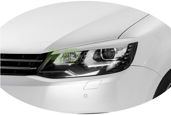 Headlight Eyelids for Seat Alhambra / VW Sharan 7N 2010-2020 ABS Gloss