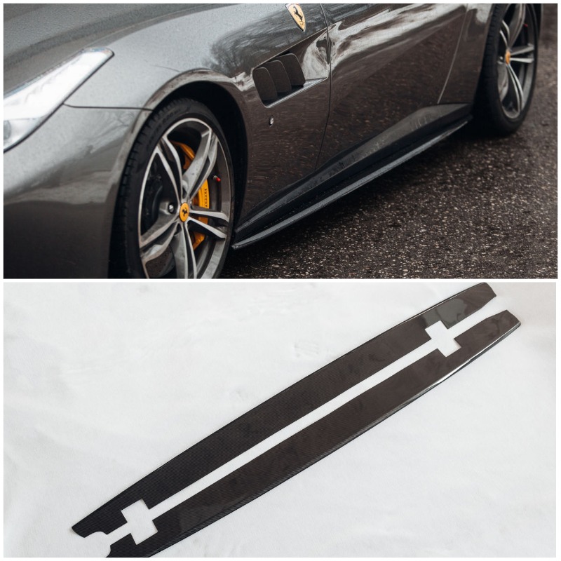 CARBON Aero sideskirt blades for Ferrari GTC4 Lusso