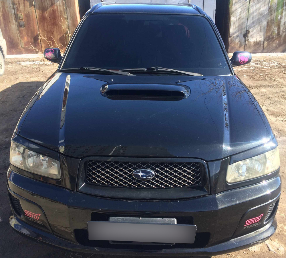 Накладки на фары / Реснички для Subaru Forester Mk2 2002-2005 ABS Gloss