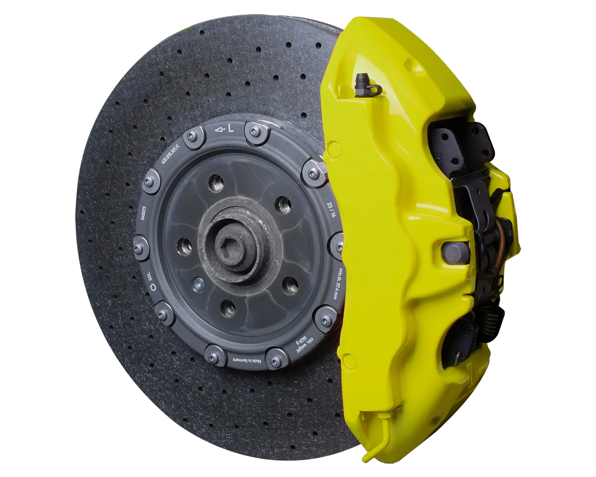 Foliatec NEON YELLOW Brake Caliper Lacquer Set