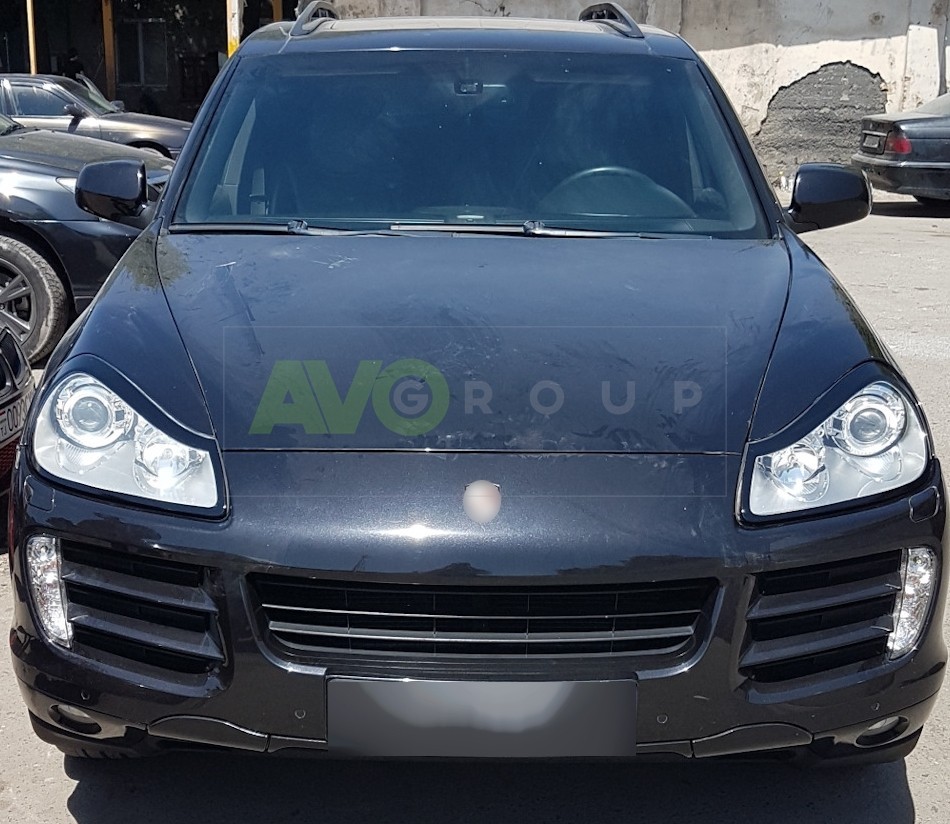 Headlight Eyelids for Porsche Cayenne 957 2007-2010 v1 ABS Gloss