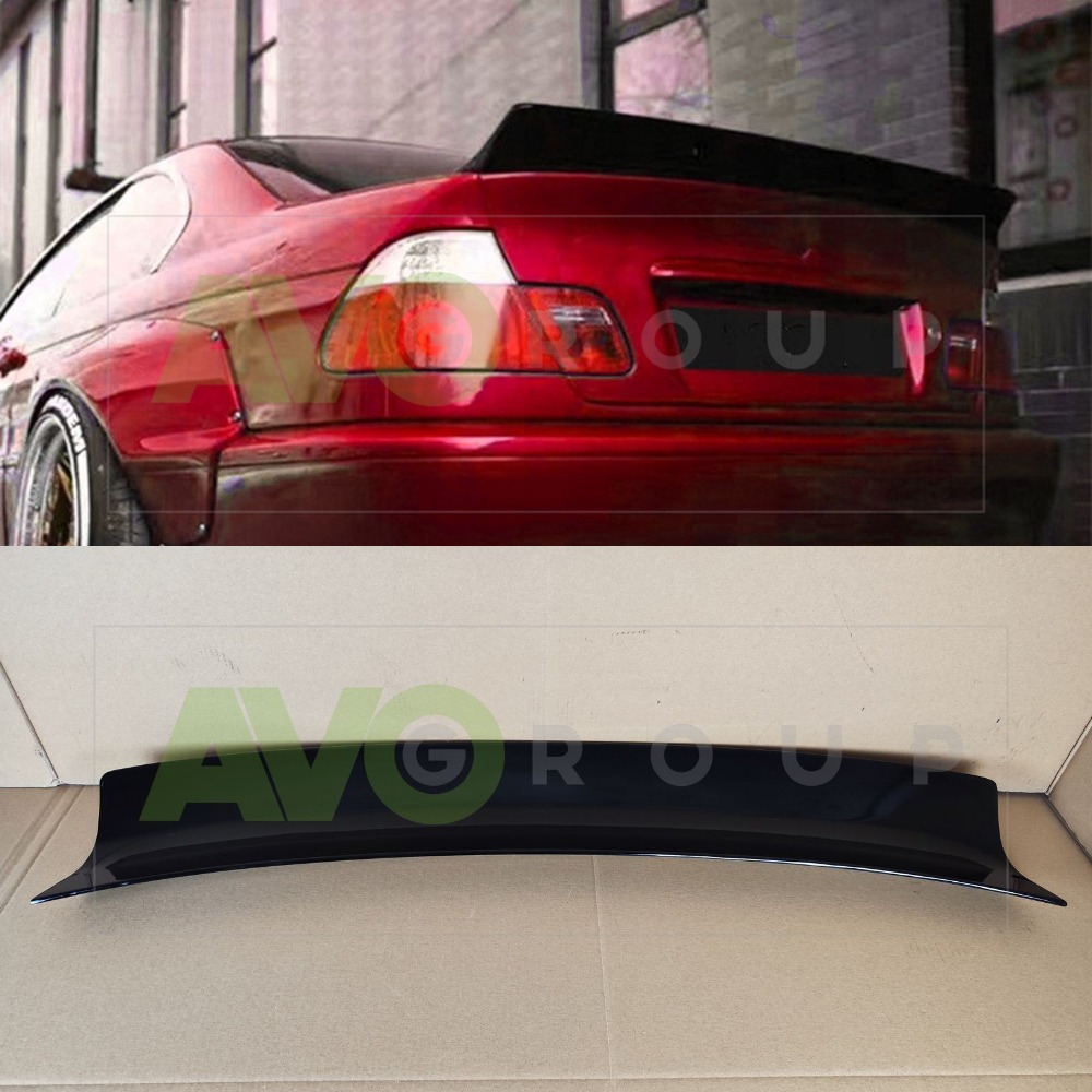 P style drift ducktail spoiler for BMW 3 E46 99-06 Coupe ABS Gloss