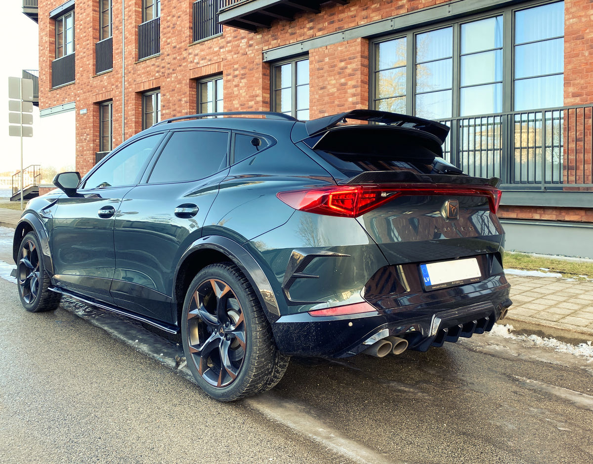 Rear bumper diffuser with ribs for Cupra Formentor