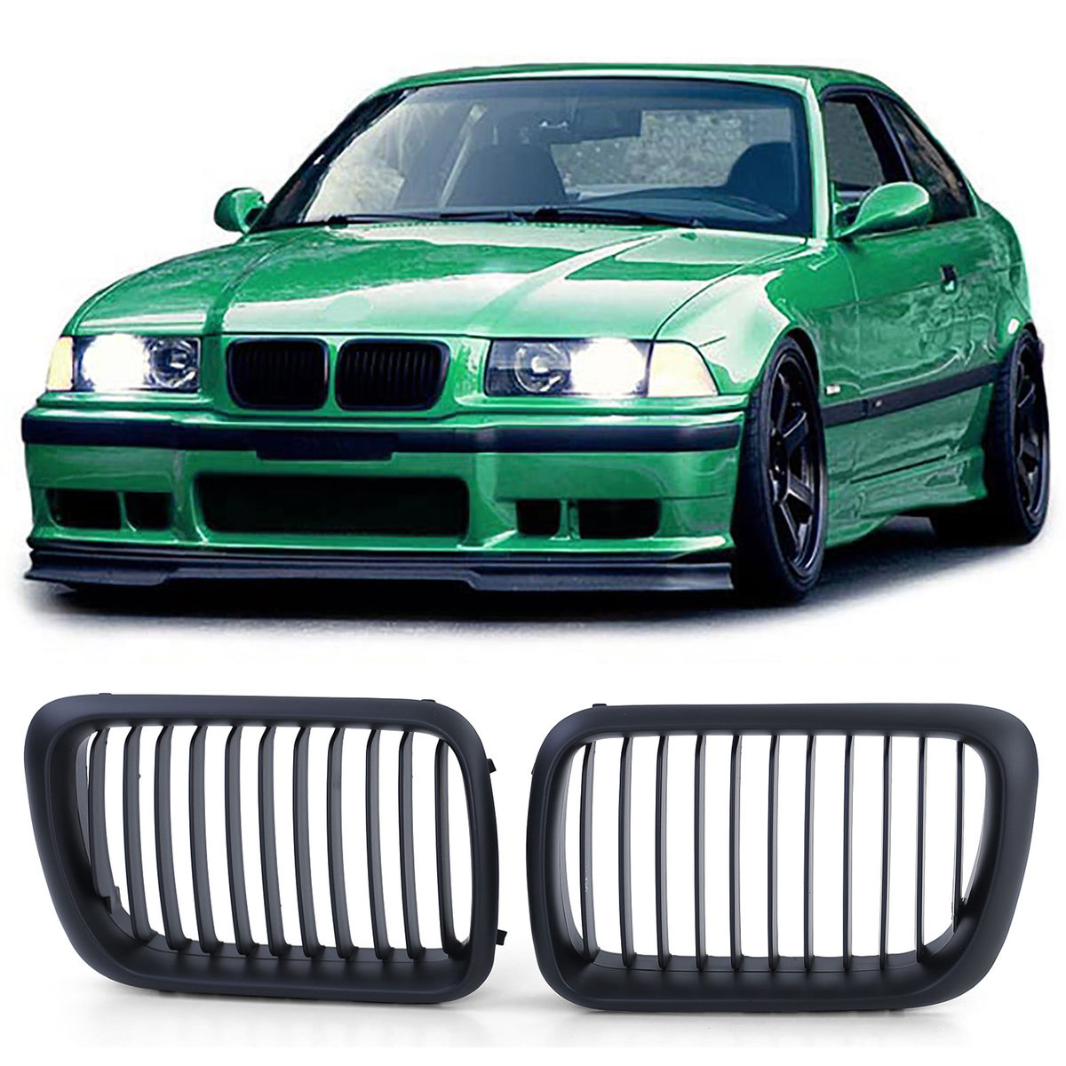 M3 Front Grills / Kidneys For BMW E36 1996-1999 Facelift
