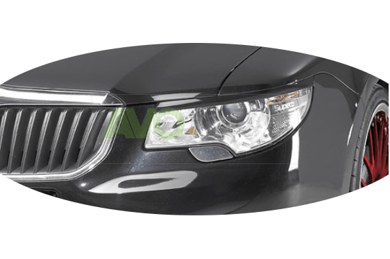 Headlight Eyelids for Skoda Superb 2 2008-2013 ABS Gloss