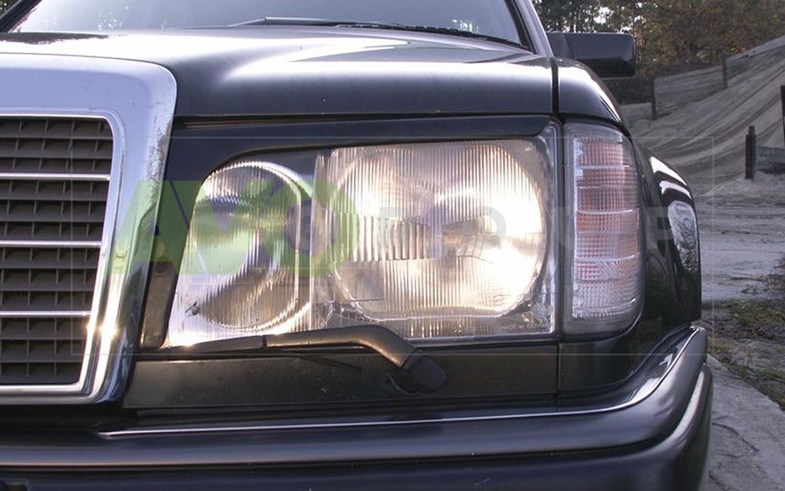 Headlight Eyelids for MB E-class W124 1984-1997 ABS Gloss v2