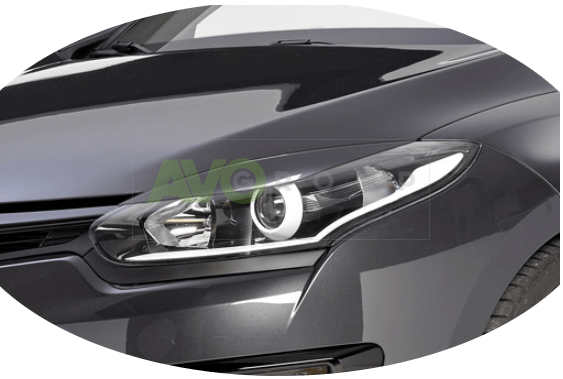 Headlight Eyelids for Renault Megane 3 2014-2016 ABS Matt