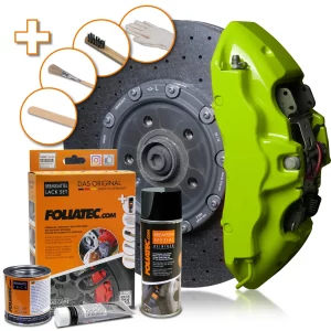 Foliatec TOXIC GREEN Brake Caliper Lacquer Set