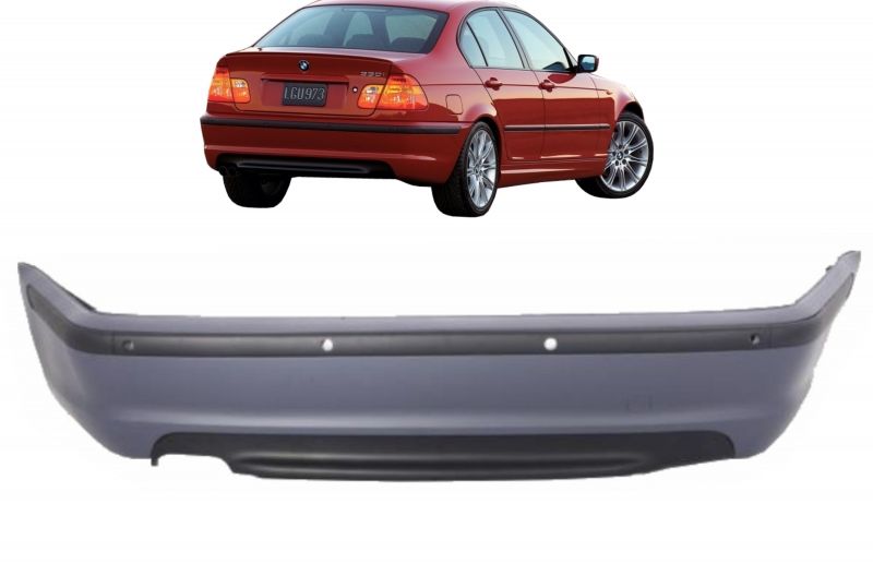 M Sport Rear bumper with diffuser For BMW E46 Saloon with PDC