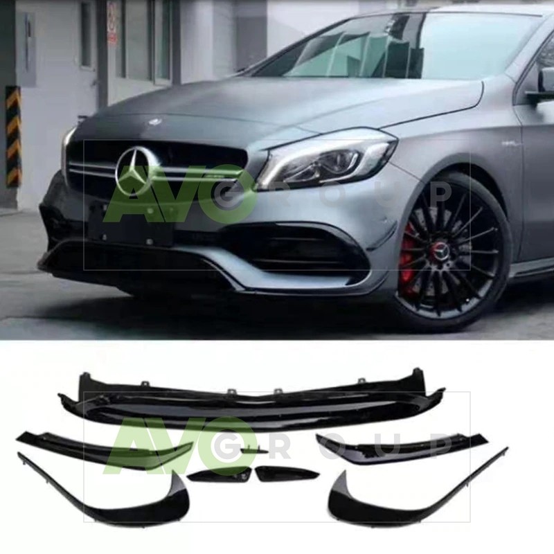 Front Spoiler Splitter for Mercedes-Benz A-Class W176