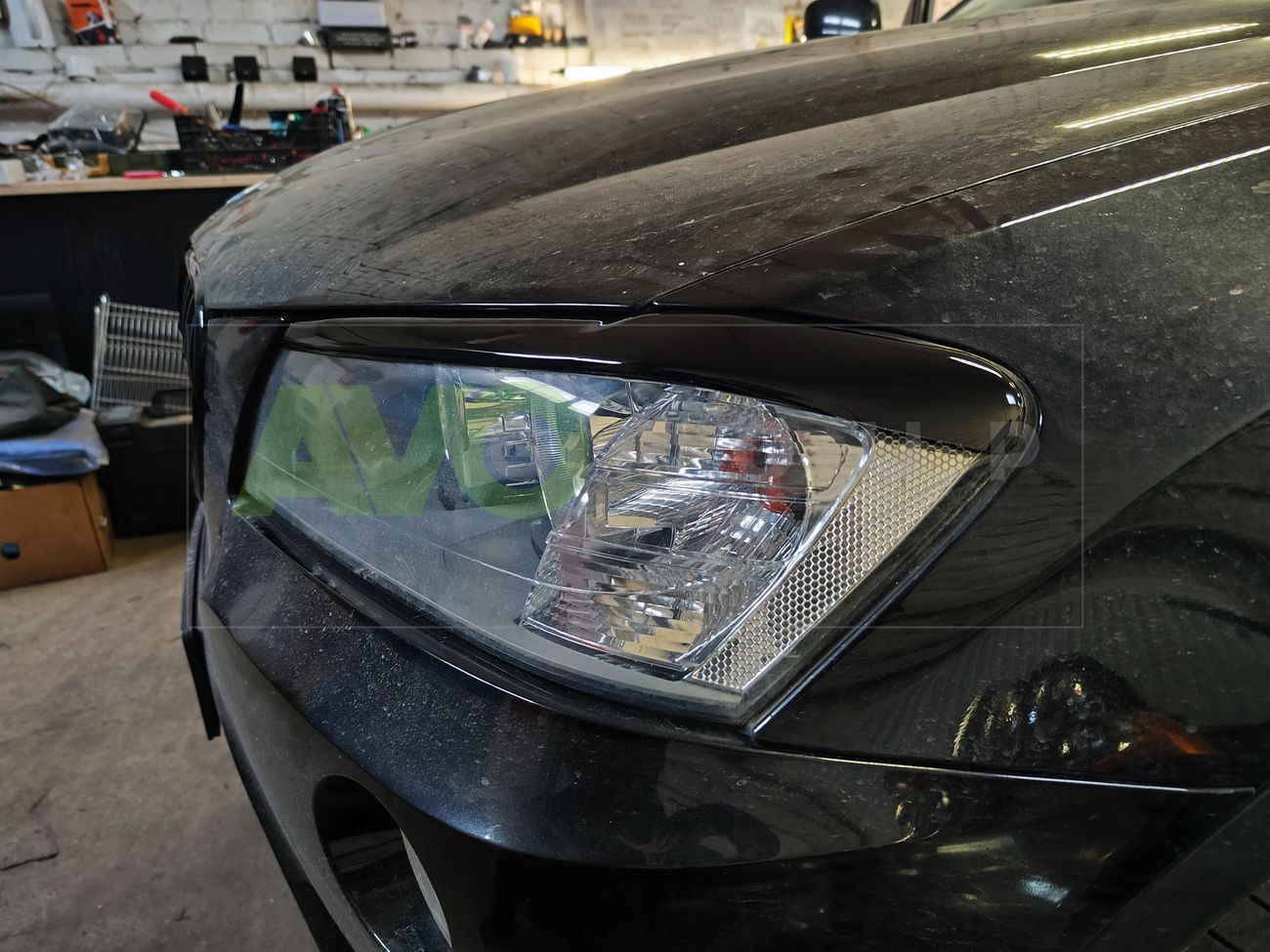 Headlight Eyelids for BMW X3 F25 10-14 ABS Gloss v2