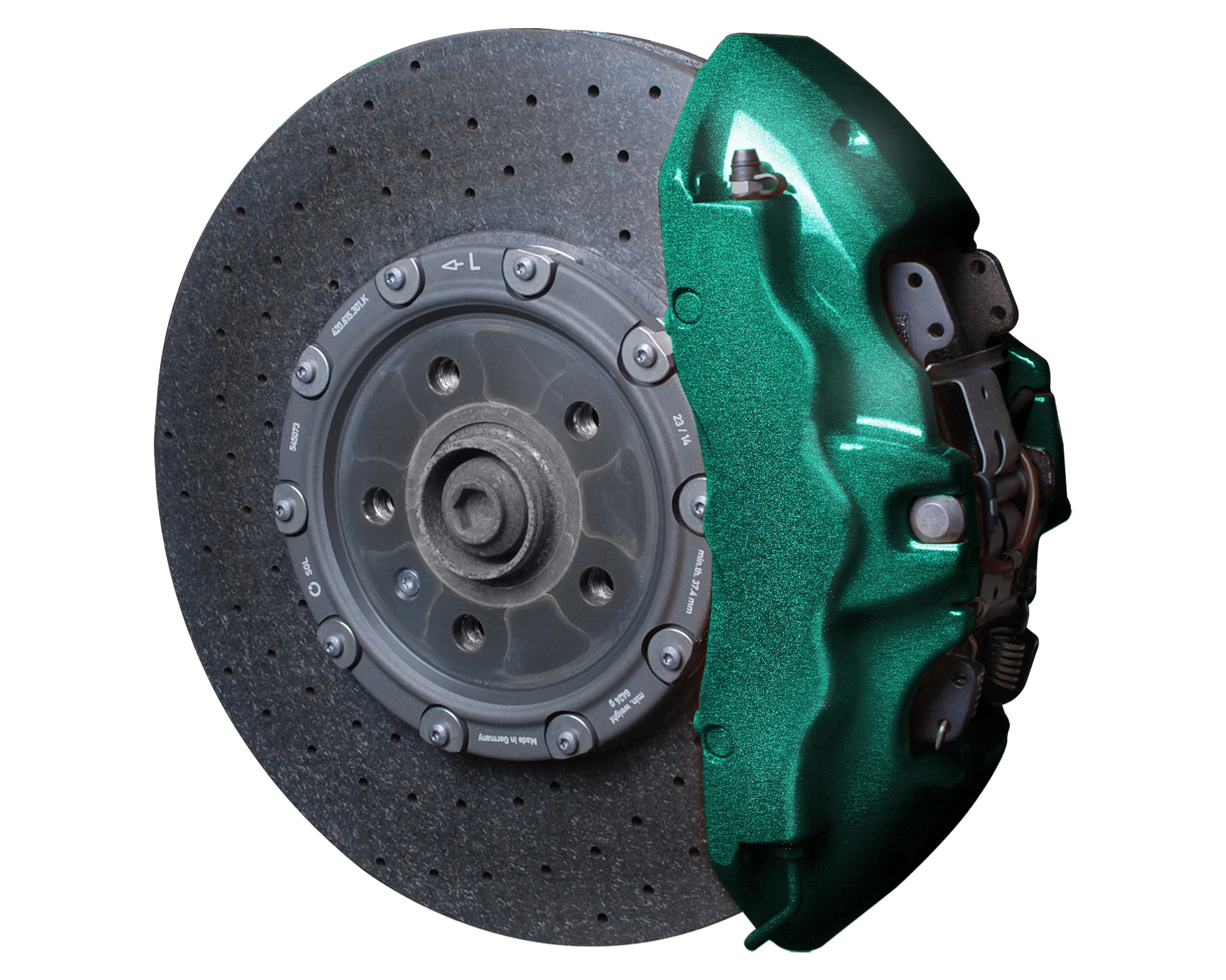 Foliatec GREEN HELL METALLIC Brake Caliper Lacquer Set