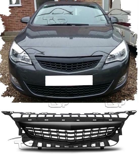 Front black badgelles grill for Opel / Vauxhall Astra J 2009-2012