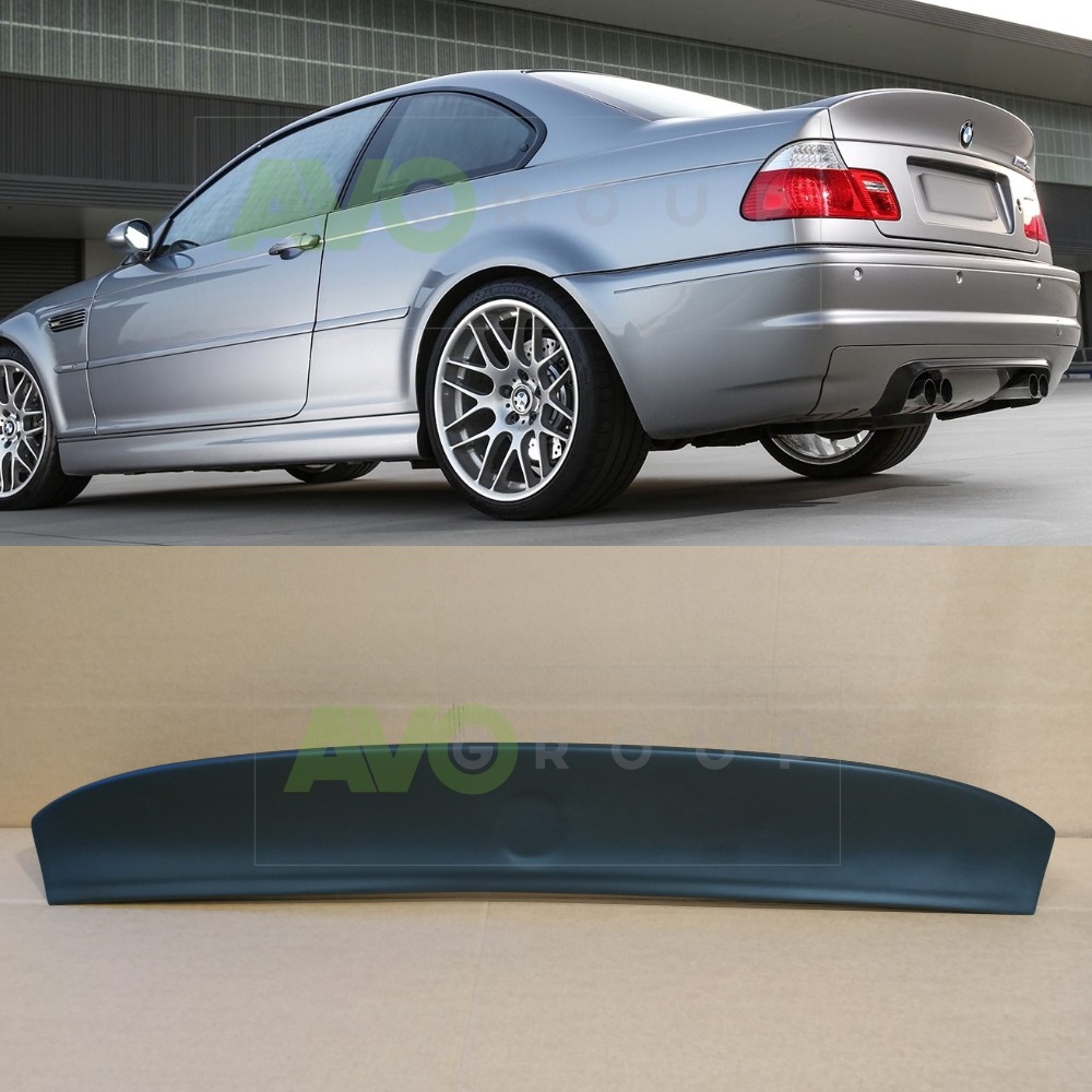 Trunk Boot Lid CSL Ducktail Spoiler for BMW 3 E46 1999-2006 Coupe ABS Matt