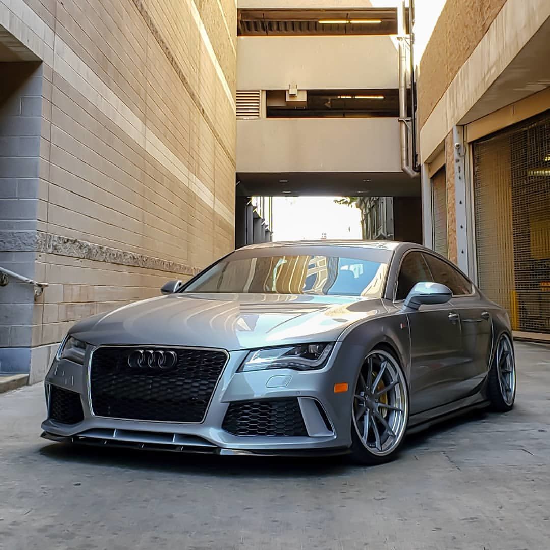 Splitter for front bumper Audi RS7 C7 4G8 2013-2019 ABS Gloss