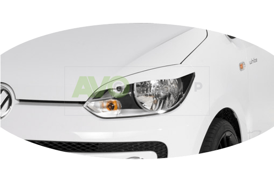 Headlight Eyelids for VW / Volkswagen Up! 2011-2016 ABS Gloss