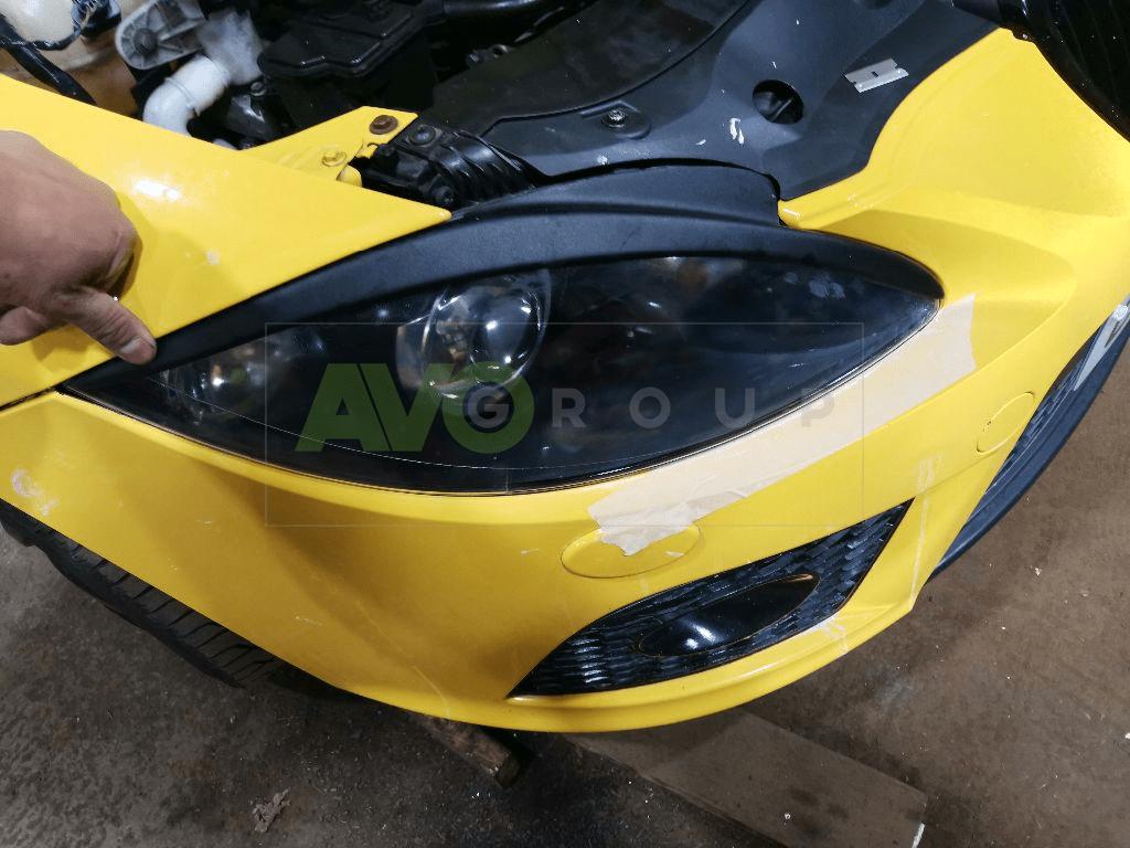 Накладки на фары / Реснички для Seat Leon / Toledo / Altea 2005-2012 ABS Gloss
