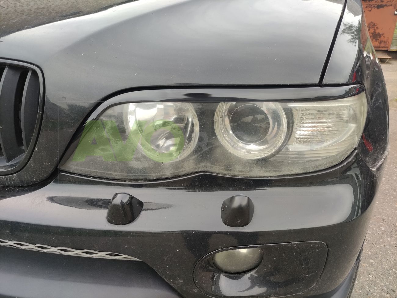 Headlight eyelids for BMW X5 E53 2003-2006 ABS Gloss