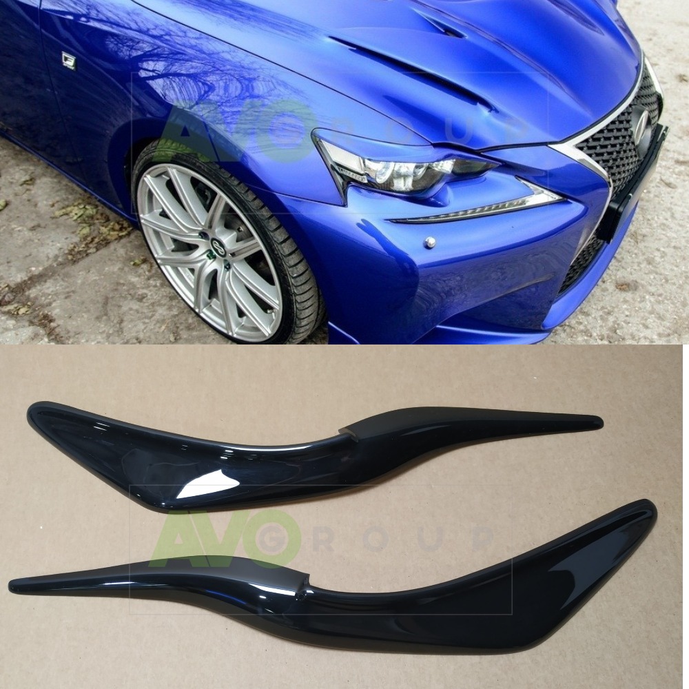 Headlight Eyelids for Lexus IS 3 2013-2016 ABS Gloss