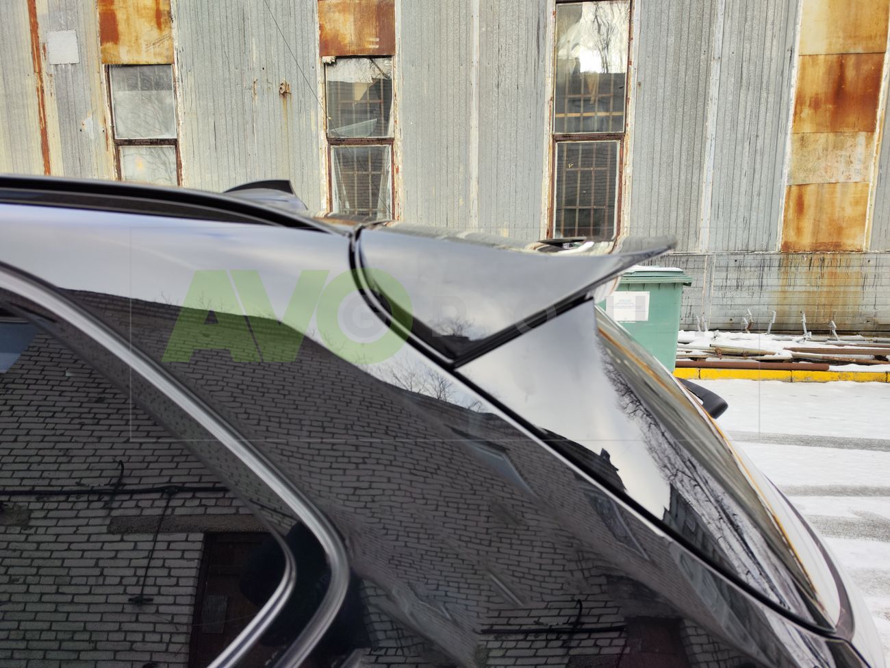 Rear trunk spoiler for BMW X5 / X5M F15 / F85 2014-2018 Glossy black