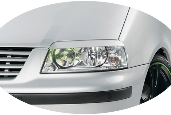 Накладки на фары / Реснички для Seat Alhambra / VW Sharan 2000-2010 ABS Gloss