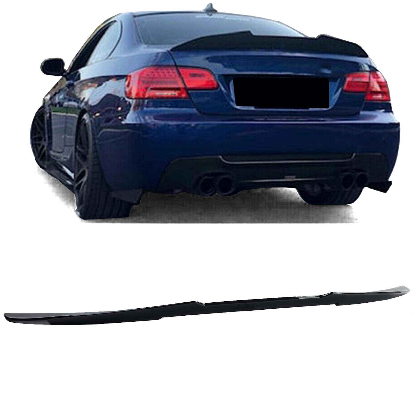 Trunk Boot Lid Ducktail Spoiler for BMW 3 E92 Coupe ABS Gloss