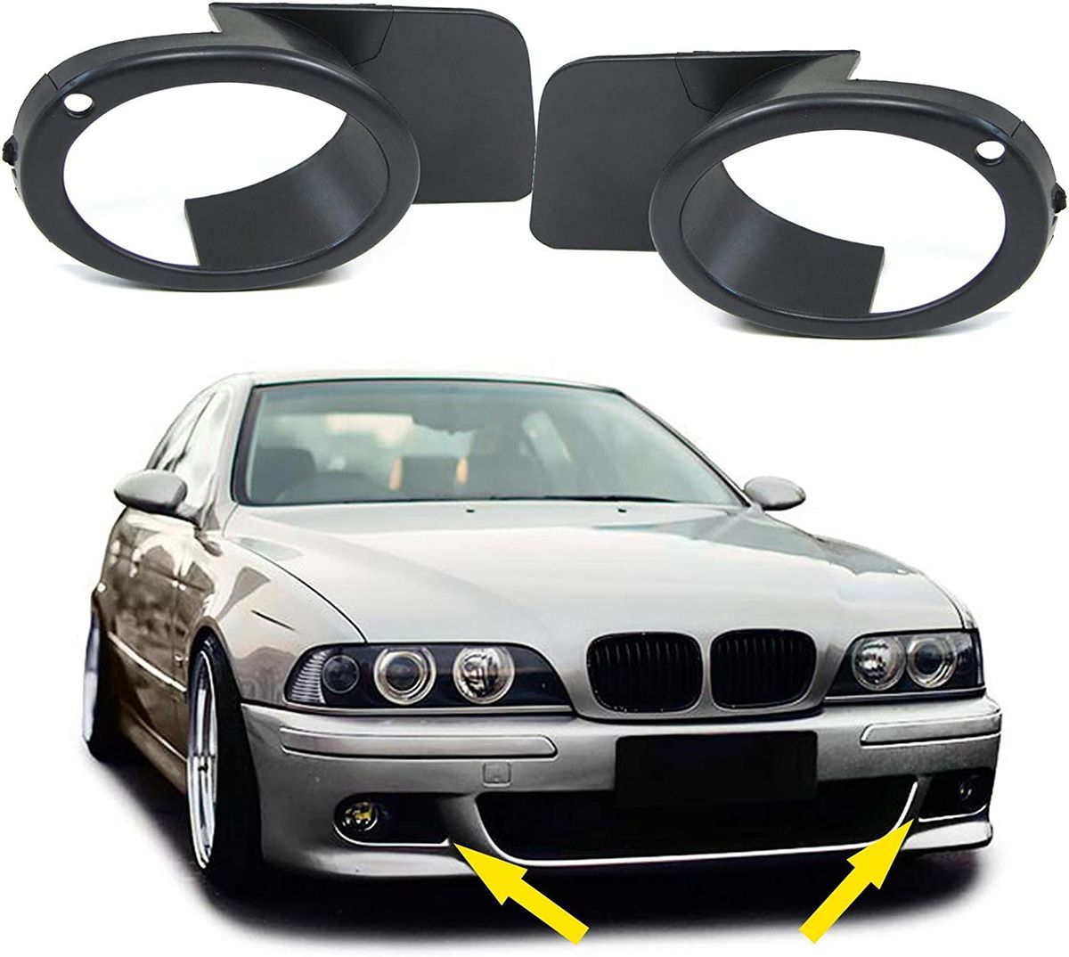 Fog Light Frames/ covers SET Side For BMW E39 M Sport / M5 Bumper