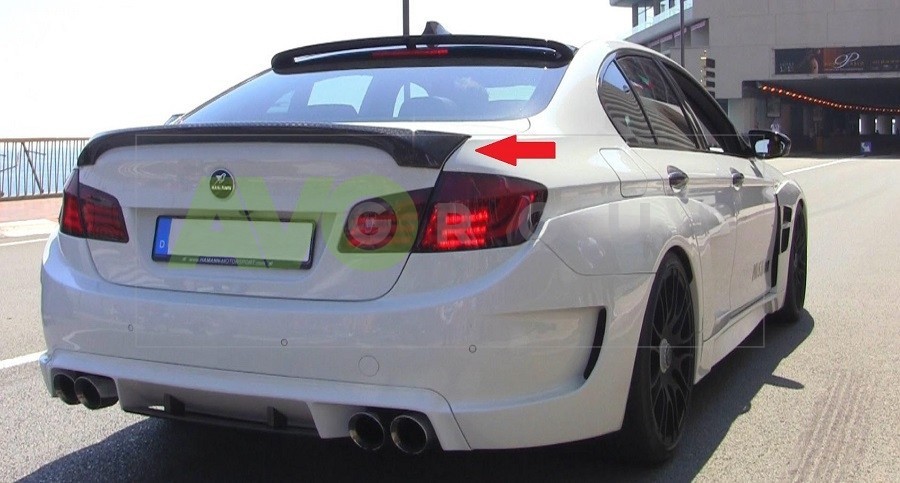 Trunk boot spoiler for BMW 5 F10 2010-2016 v2
