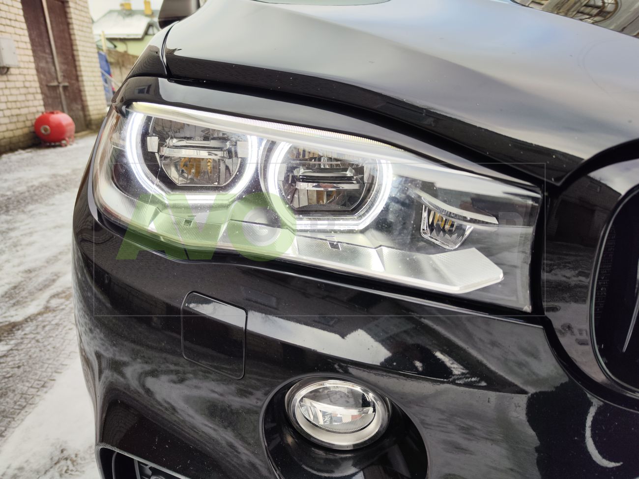 Priekšējo lukturu uzlikas uzacis priekš BMW X6 F16 2014-2019 ABS Gloss