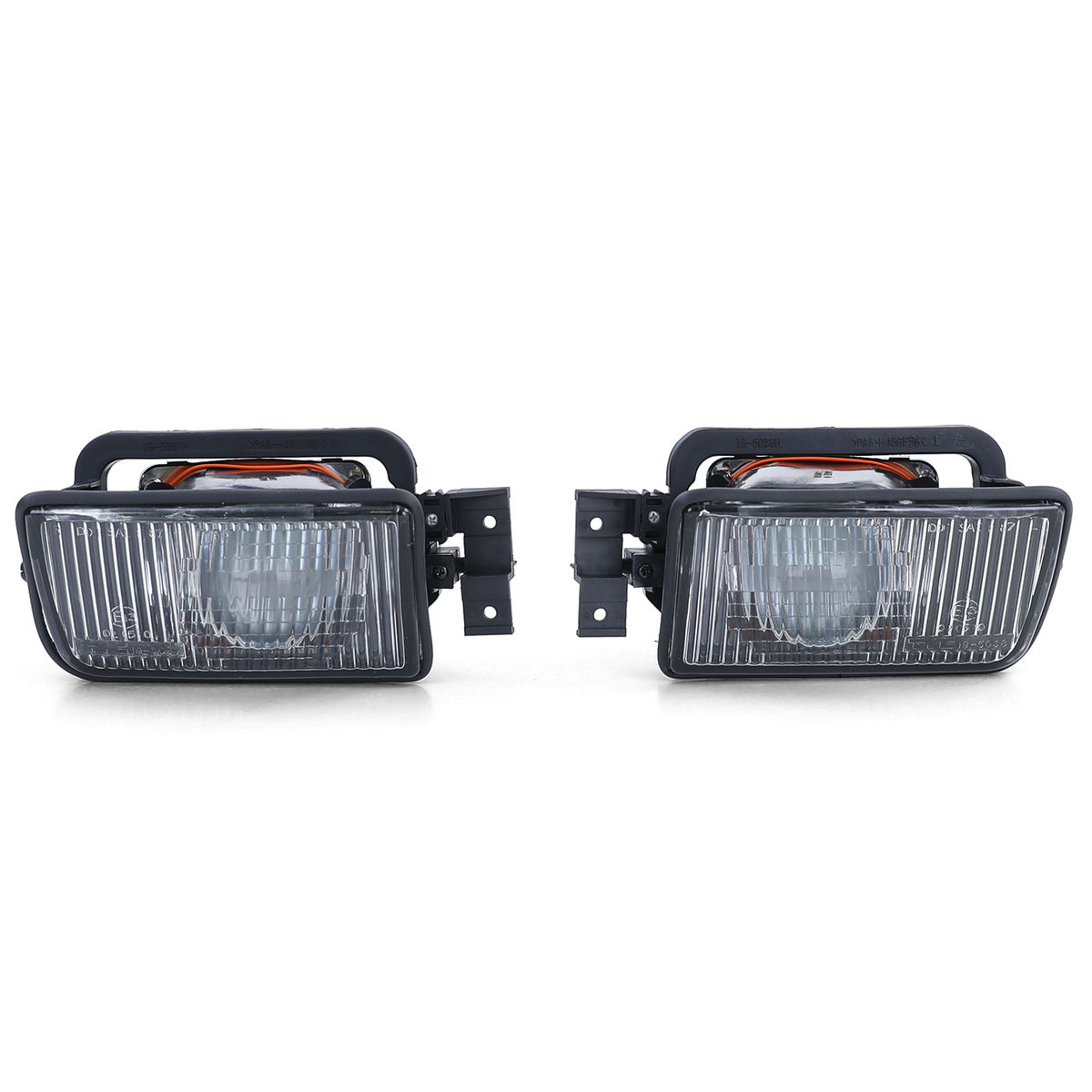 Black smoked Foglights set with lens for BMW 5 E34 1987-1996