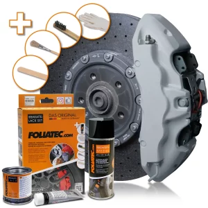 Foliatec CIRCUIT GREY Brake Caliper Lacquer Set