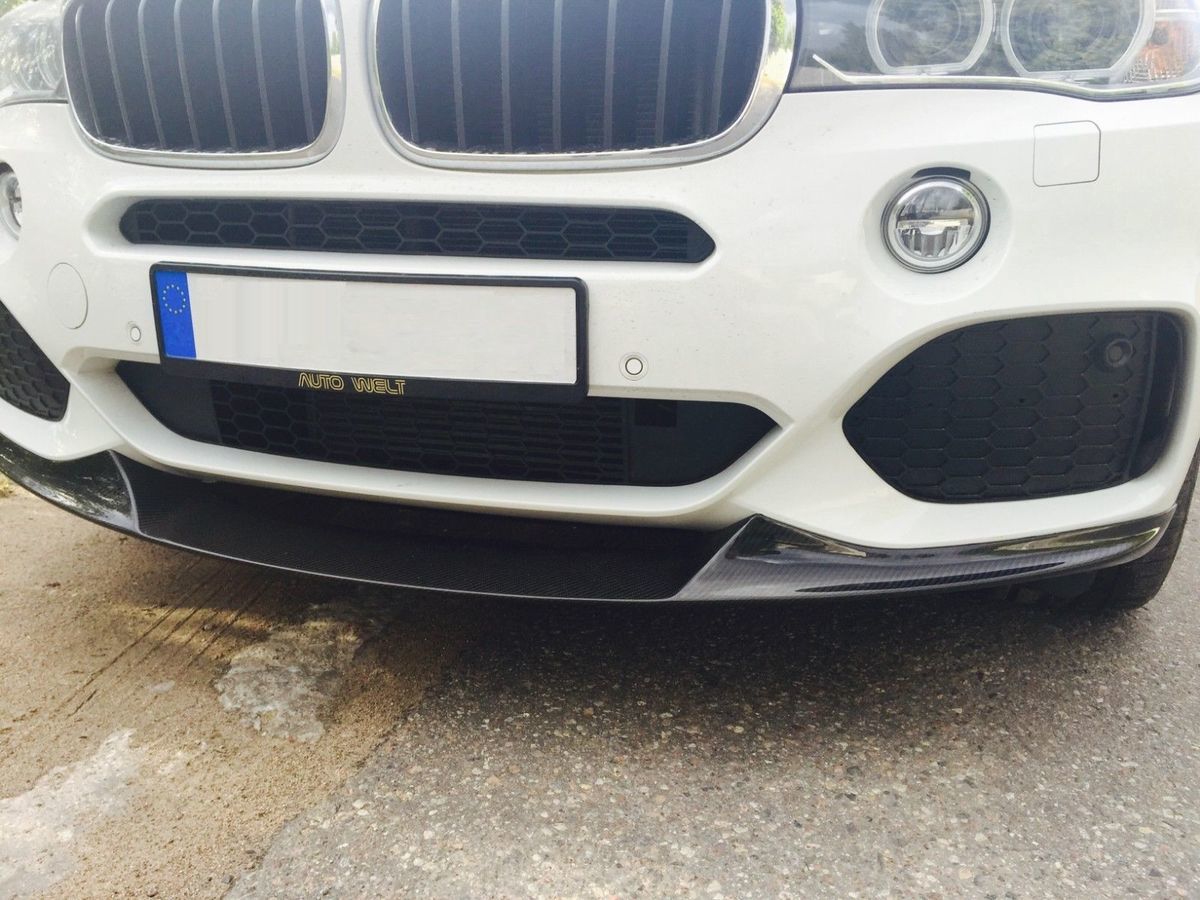 Front bumper Carbon Fiber lip splitter for BMW X5 F15 2013-2018