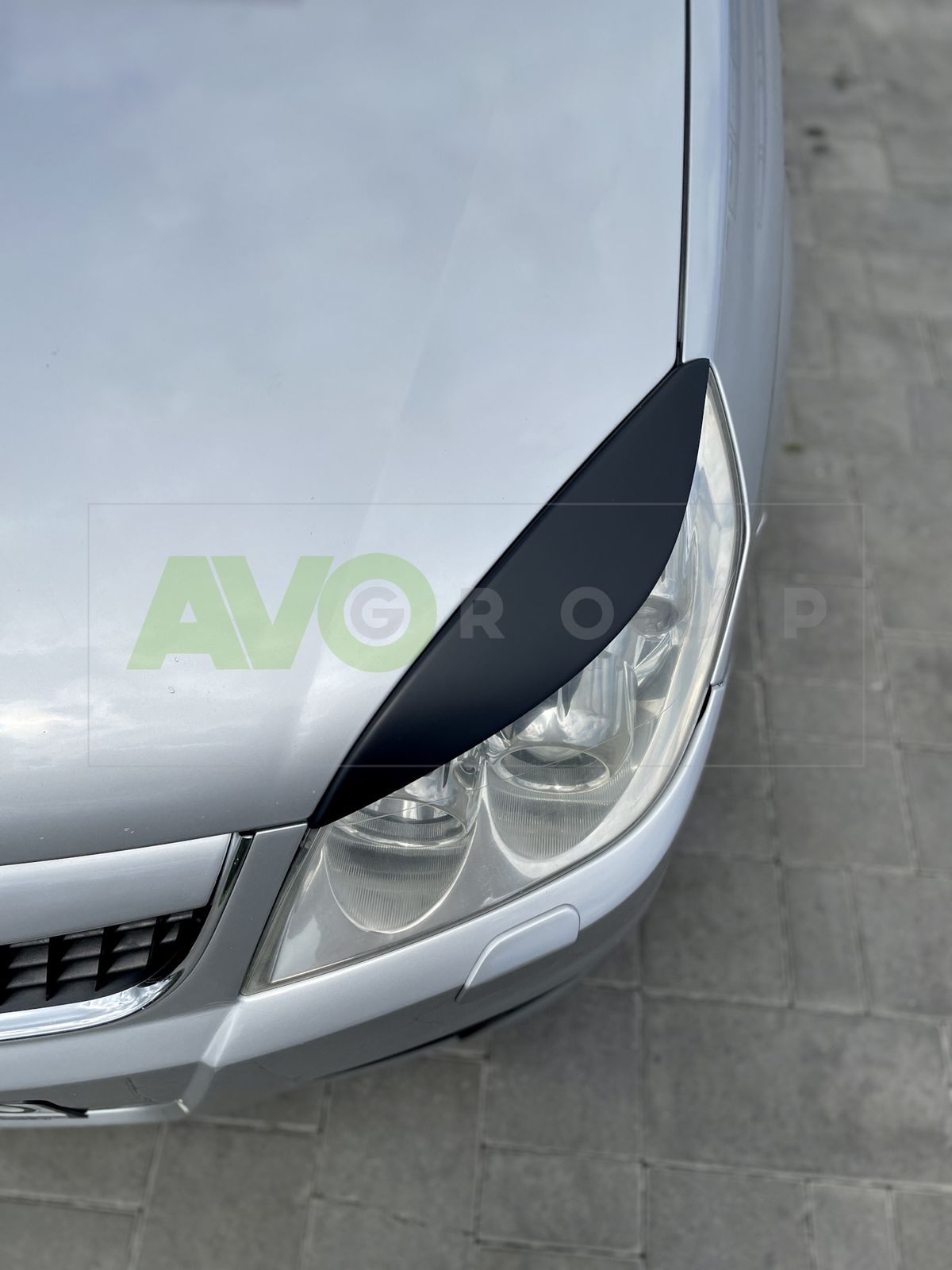 Headlight Eyelids for Opel / Vauxhall Vectra C 2005-2008 ABS Matt