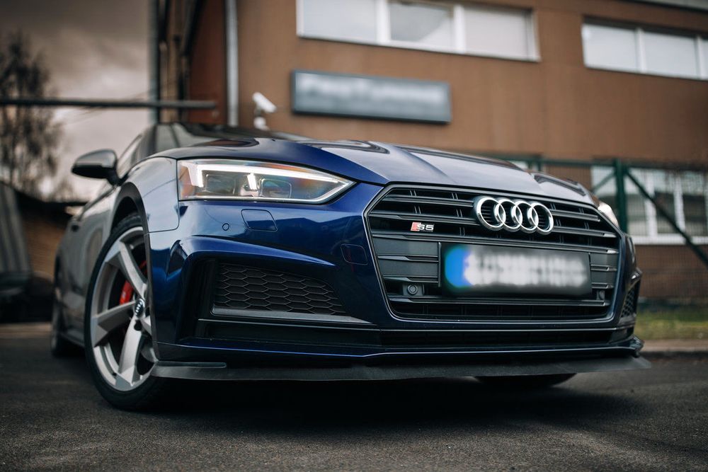 Front Spoiler Splitter for Audi A5 S5 B9 2016-2019 GRP v2