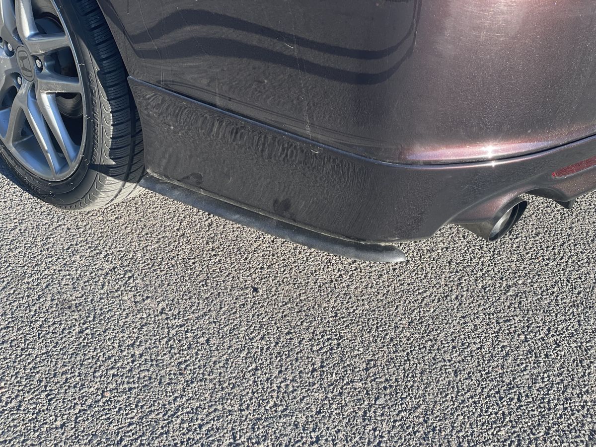Rear Bumper Gloss Side Splitters flaps for Honda Accord 7 Type S