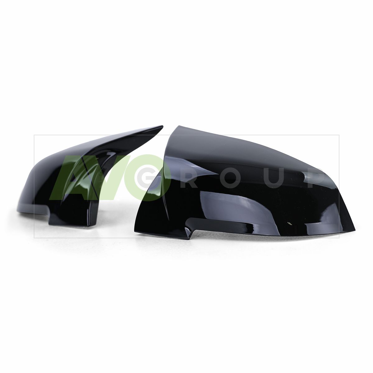 M Style piano black mirror covers set for BMW 1 F20 / F21 2011-2019