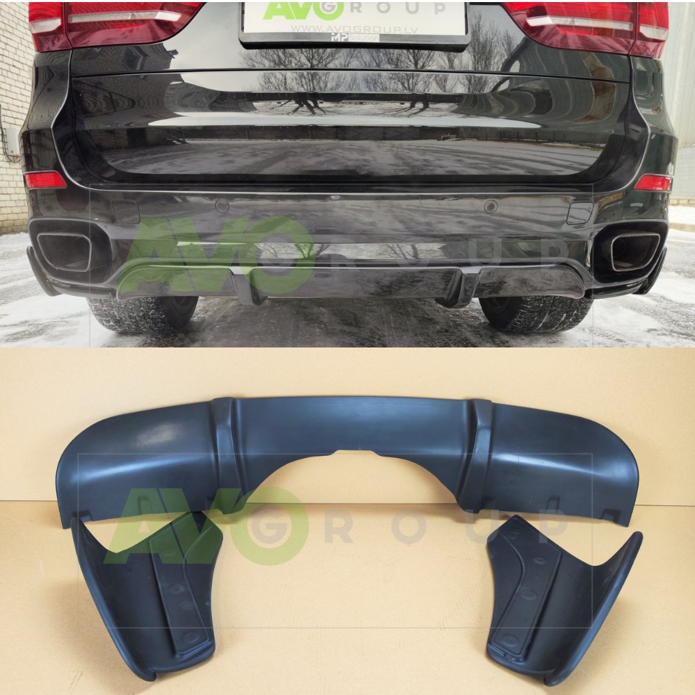 Rear Bumper diffuser with side flaps for BMW X5 F15 2013-2018