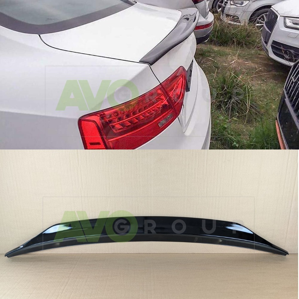 Trunk boot ducktail spoiler for AUDI A5 Coupe 8T 2007-2016 ABS Gloss